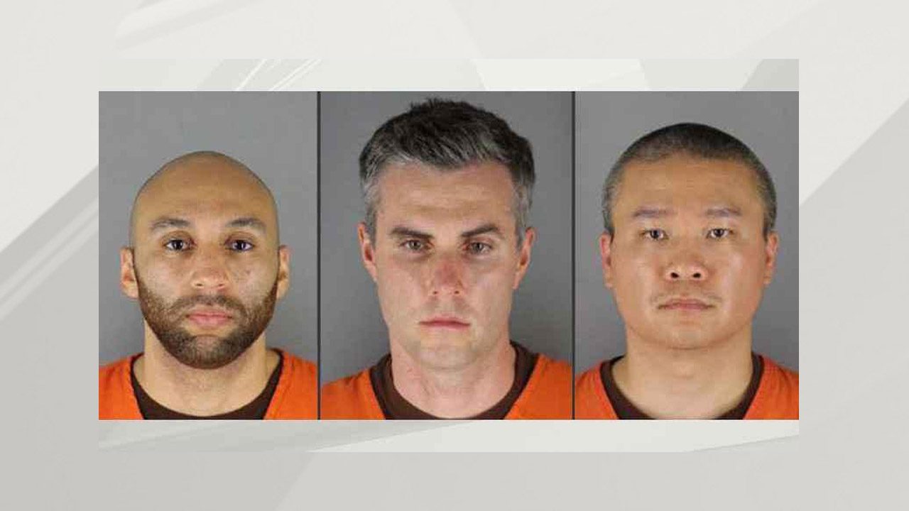 Image of former Minneapolis police officers sentenced in federal court.