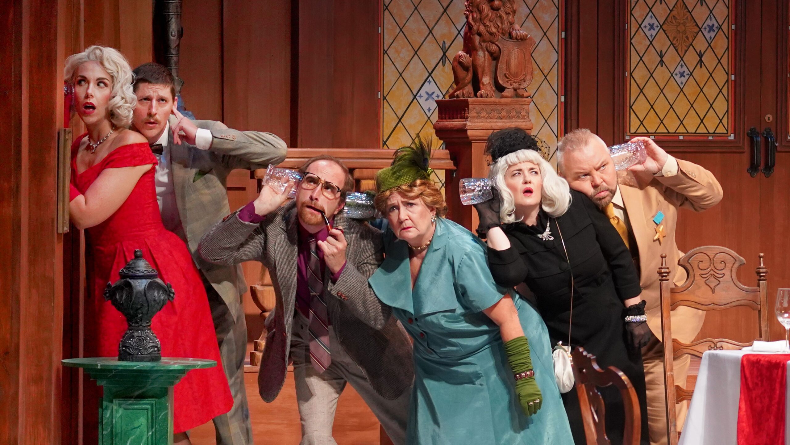 The Cast of Duluth Playhouse's Clue.