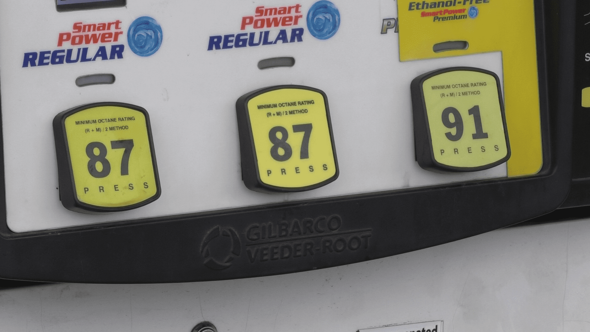 A picture of gas-grade buttons