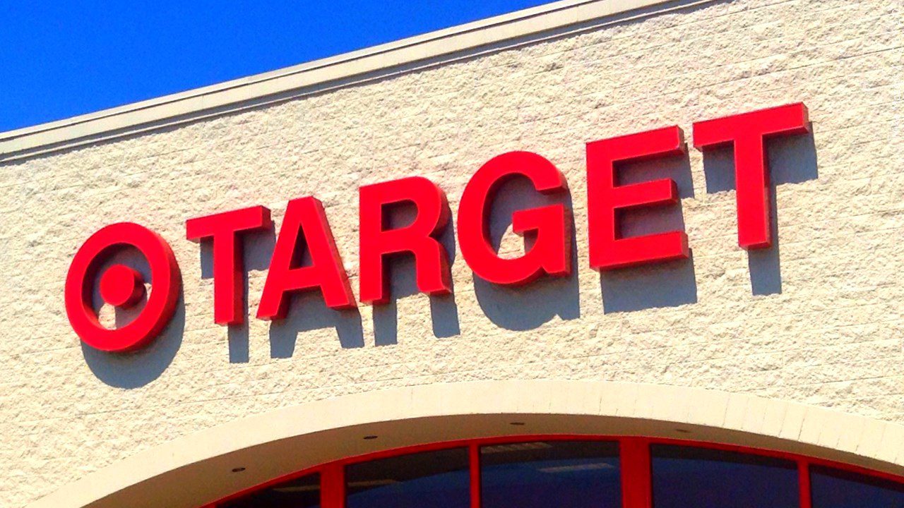 The Target sign on a store building