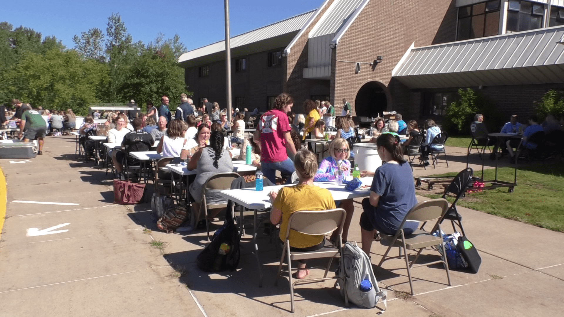 A picture of the Proctor welcome back picnic