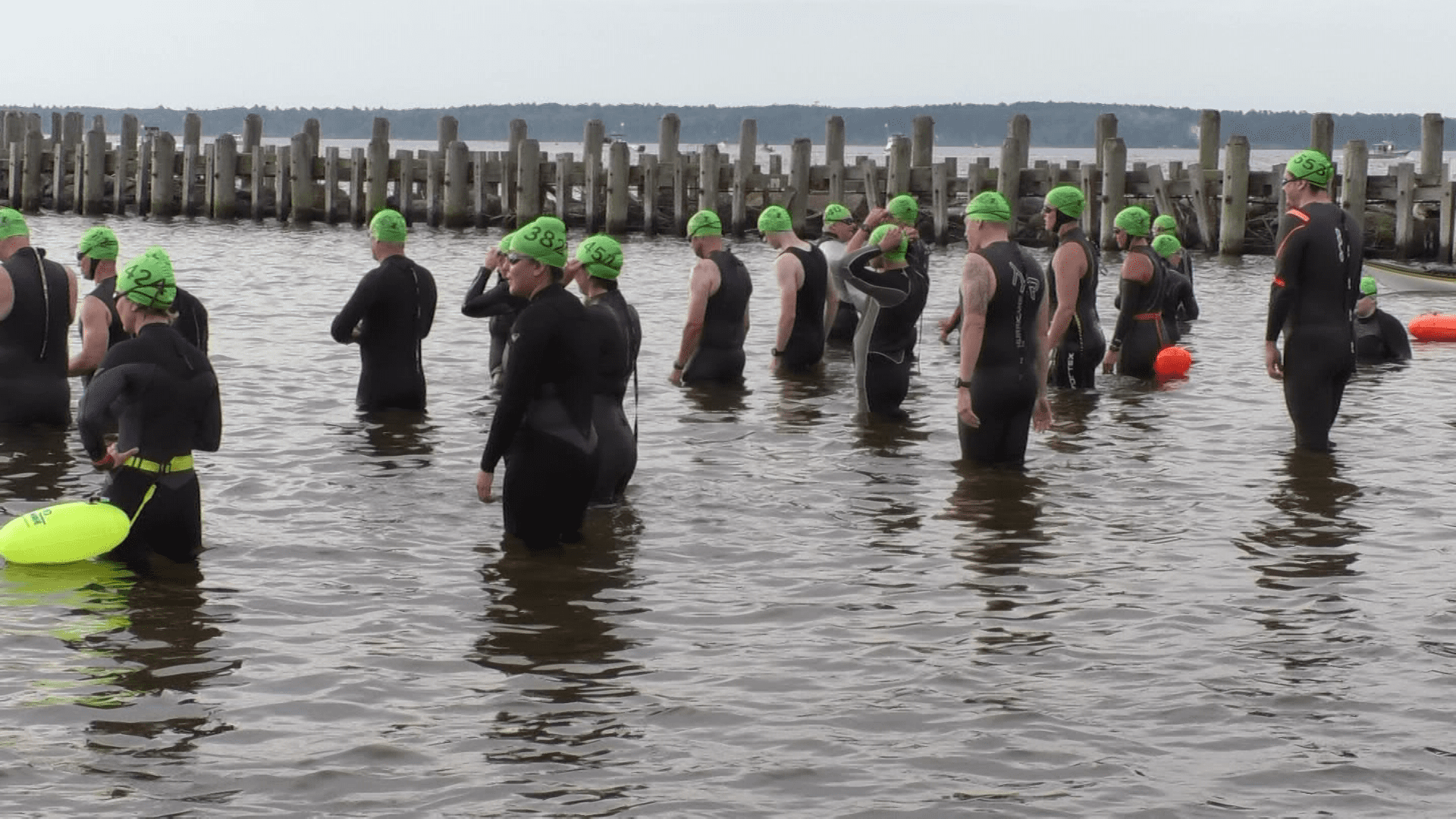 A picture of swimmers at the Point to La Pointe event