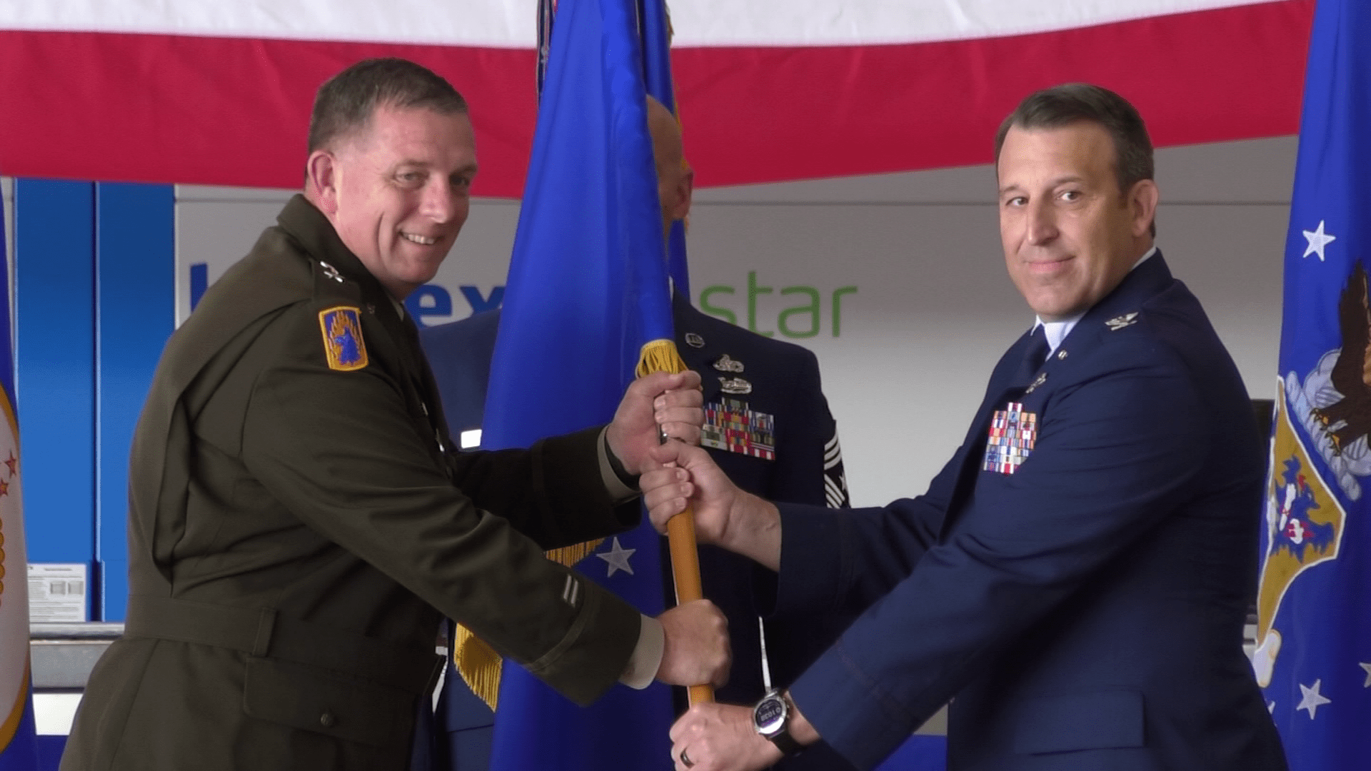A picture of the new commander for the 148th Fighter Wing