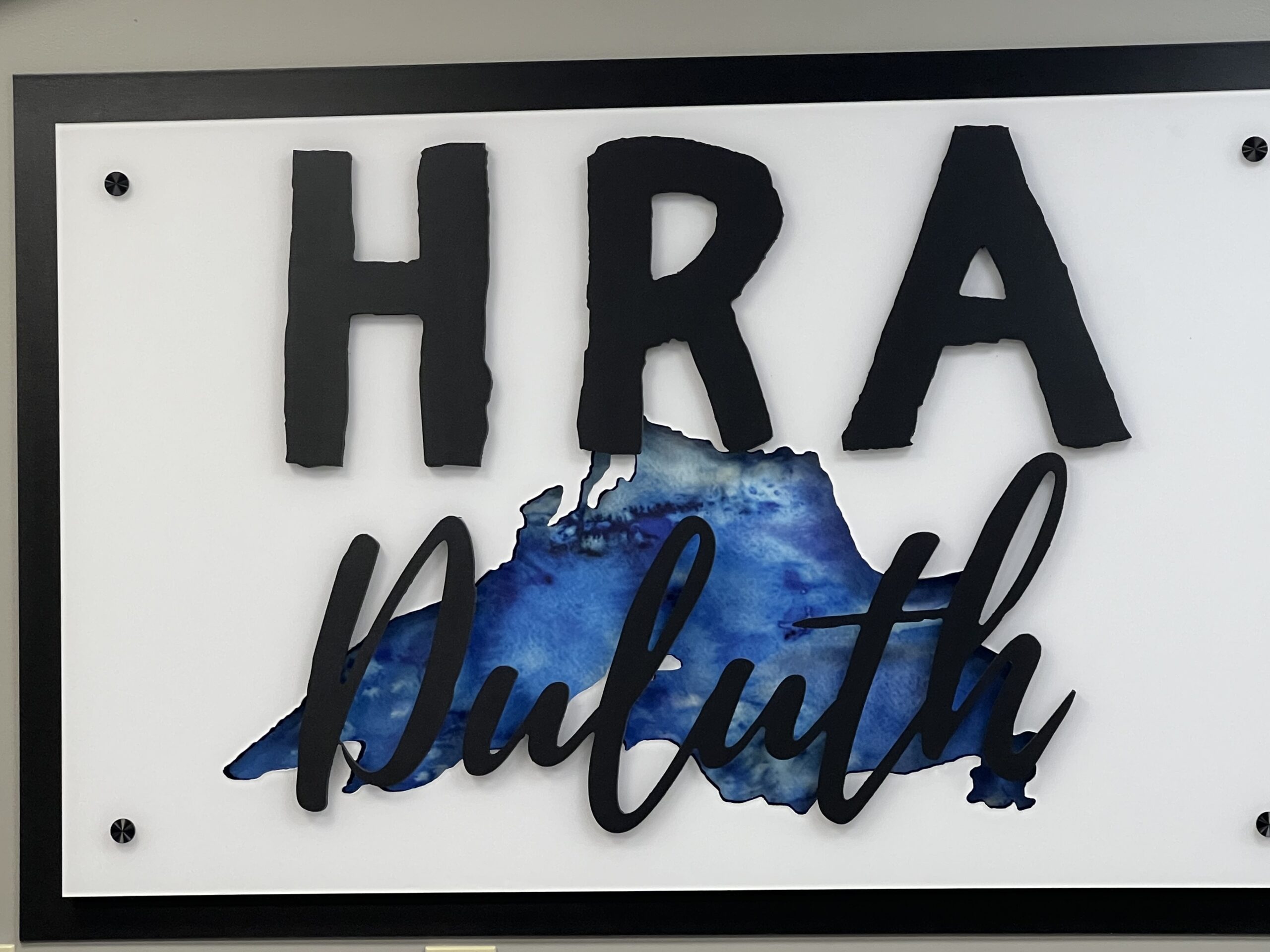 large font that says "HRA Duluth"