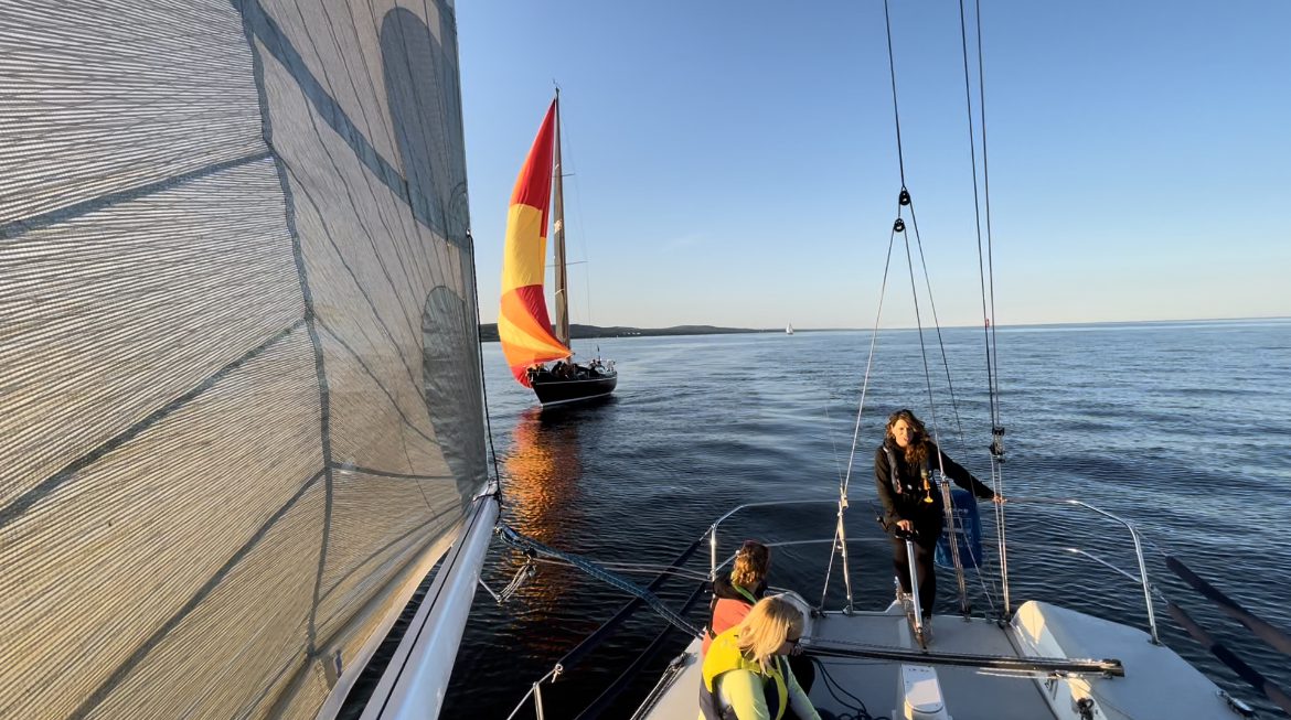 A sailboat on Lake Superior