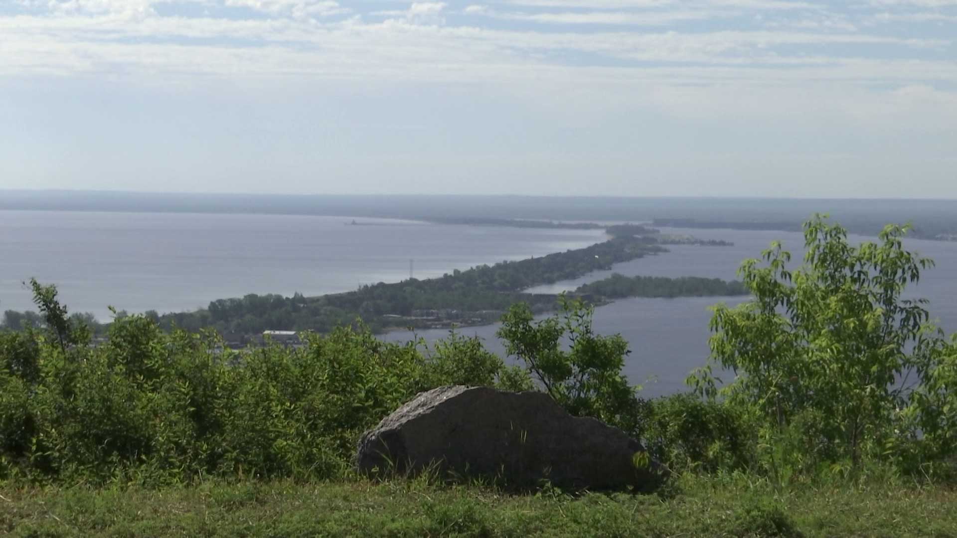 View of Park Point from Skyline Parkway in Duluth