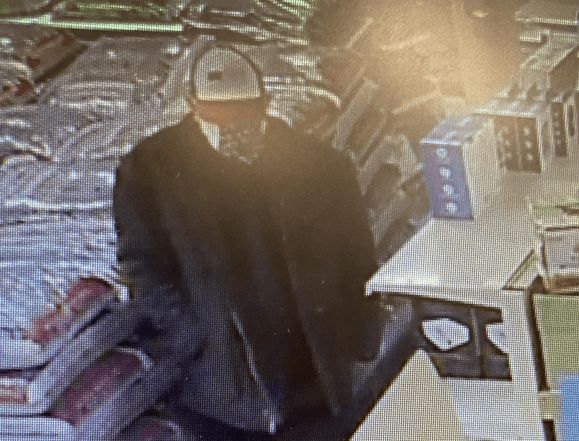 security camera photo of robbery suspect
