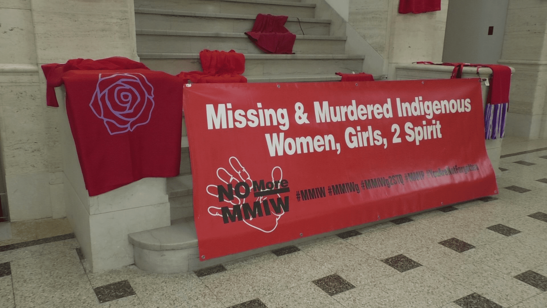 The Missing and Murdered Indigenous Women and Girls banner