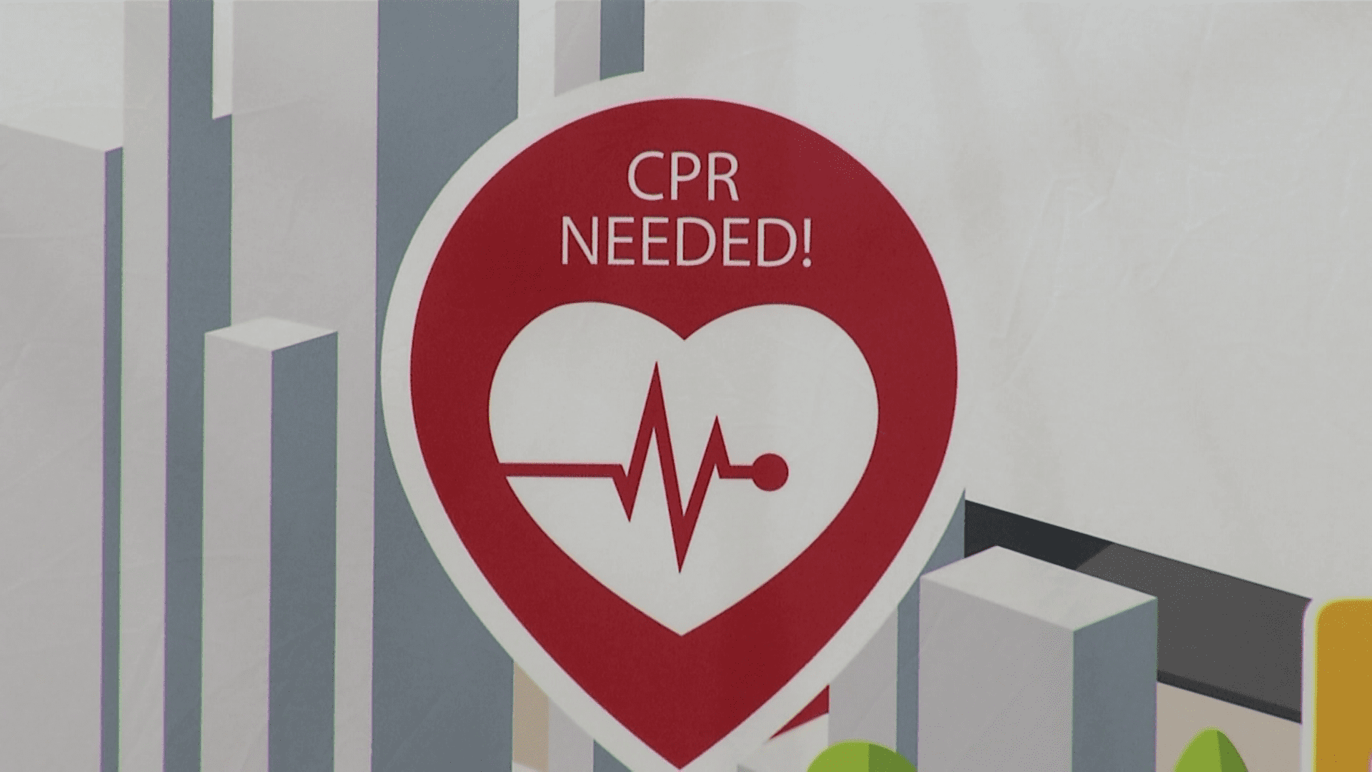 A picture of a sigh that reads "CPR Needs."