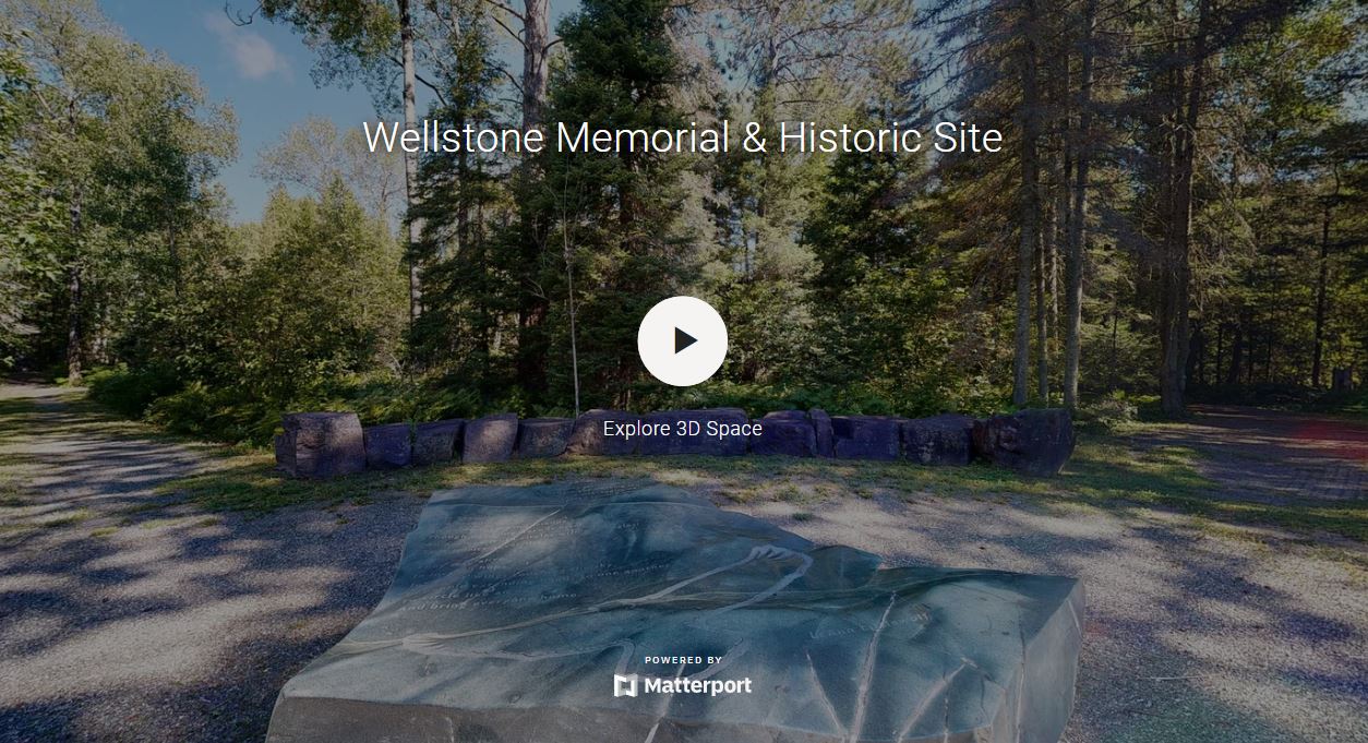 The Paul Wellstone Memorial virtual tour webpage
