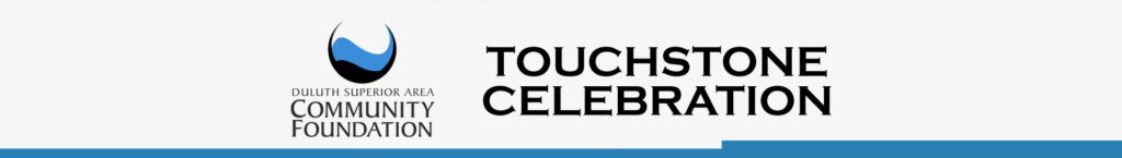 Duluth Superior Area Community Foundation logo with Touchstone Celebration
