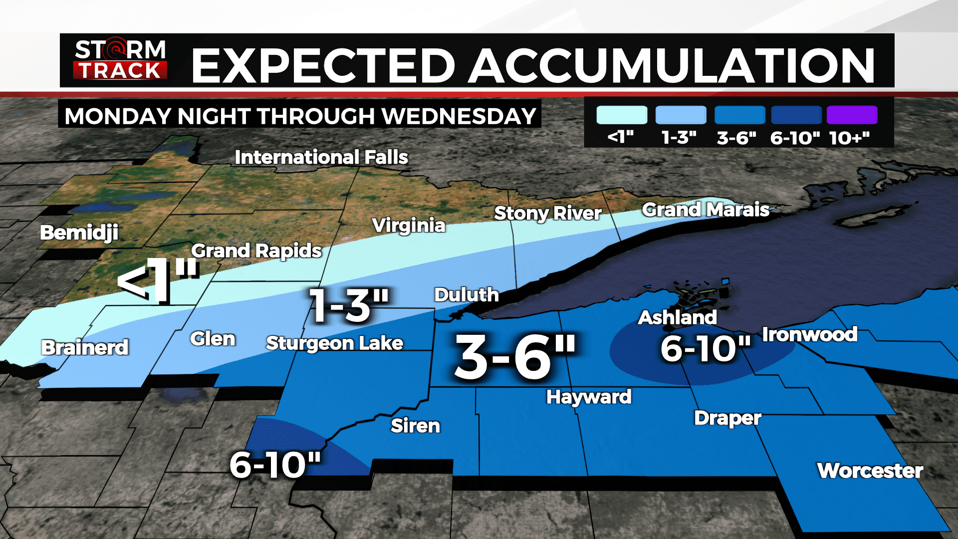 map of expected accumulation