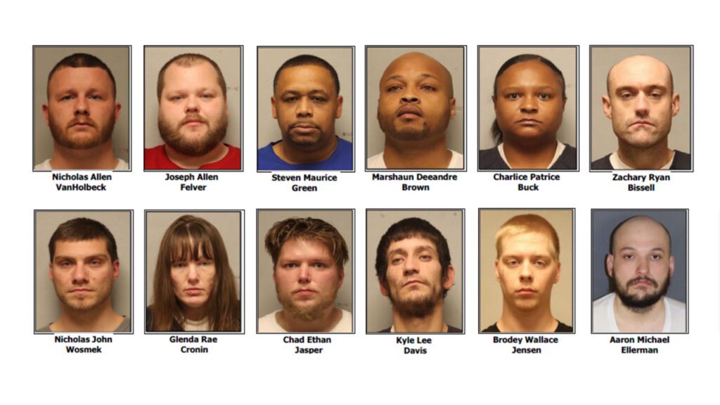 Seventeen alleged members of a major drug trafficking organization in Duluth/Superior have been charged, according to Duluth Police.