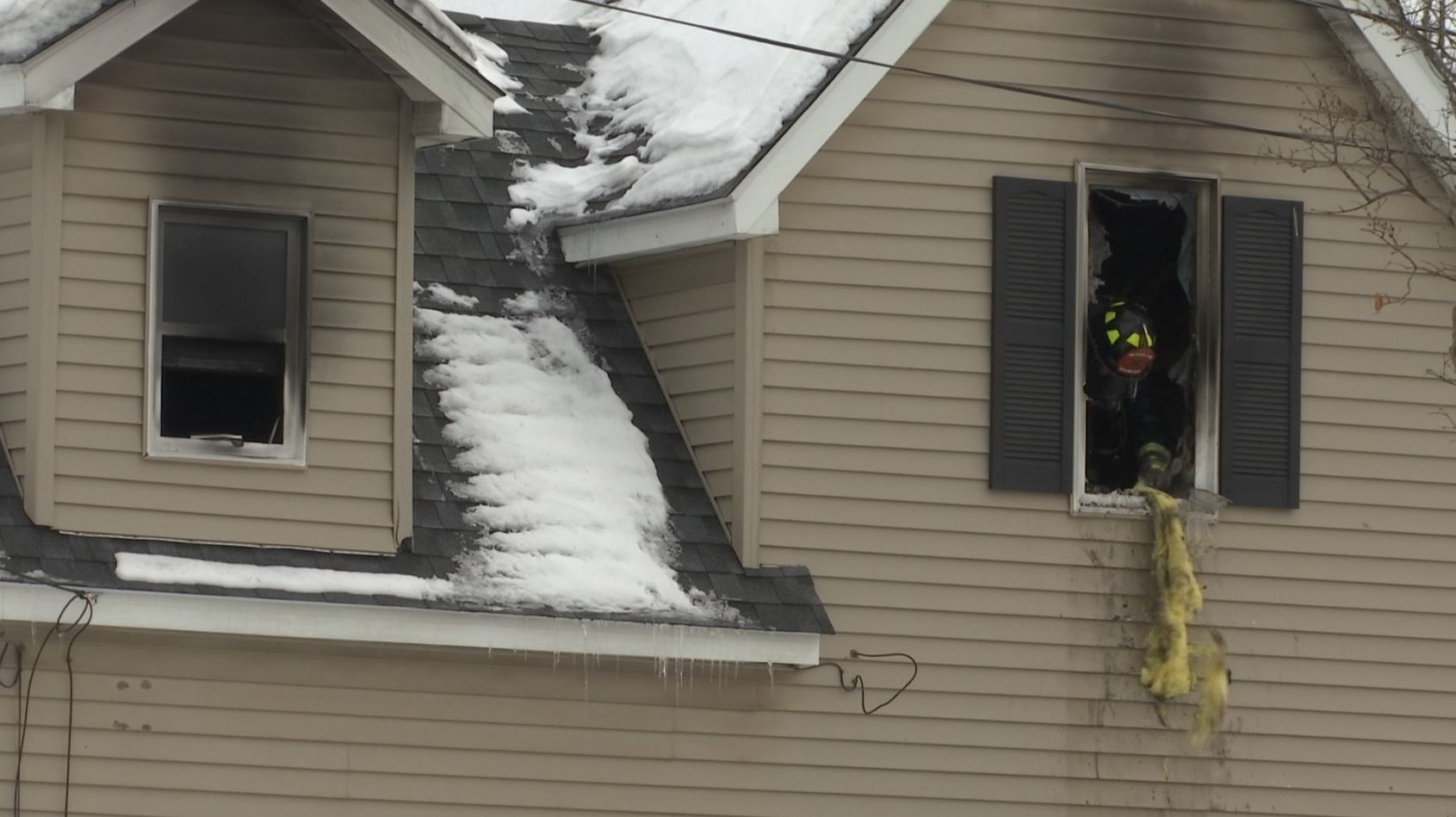 smoke damage second story window