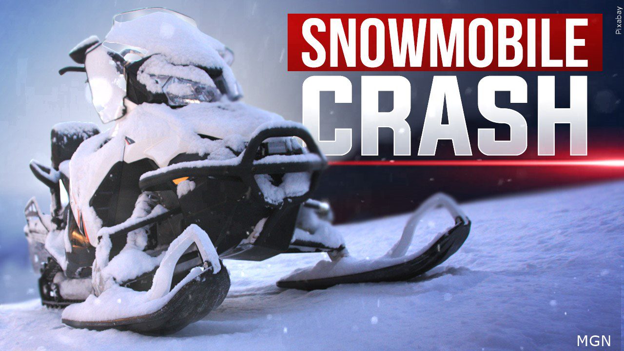 Snowmobile crash.