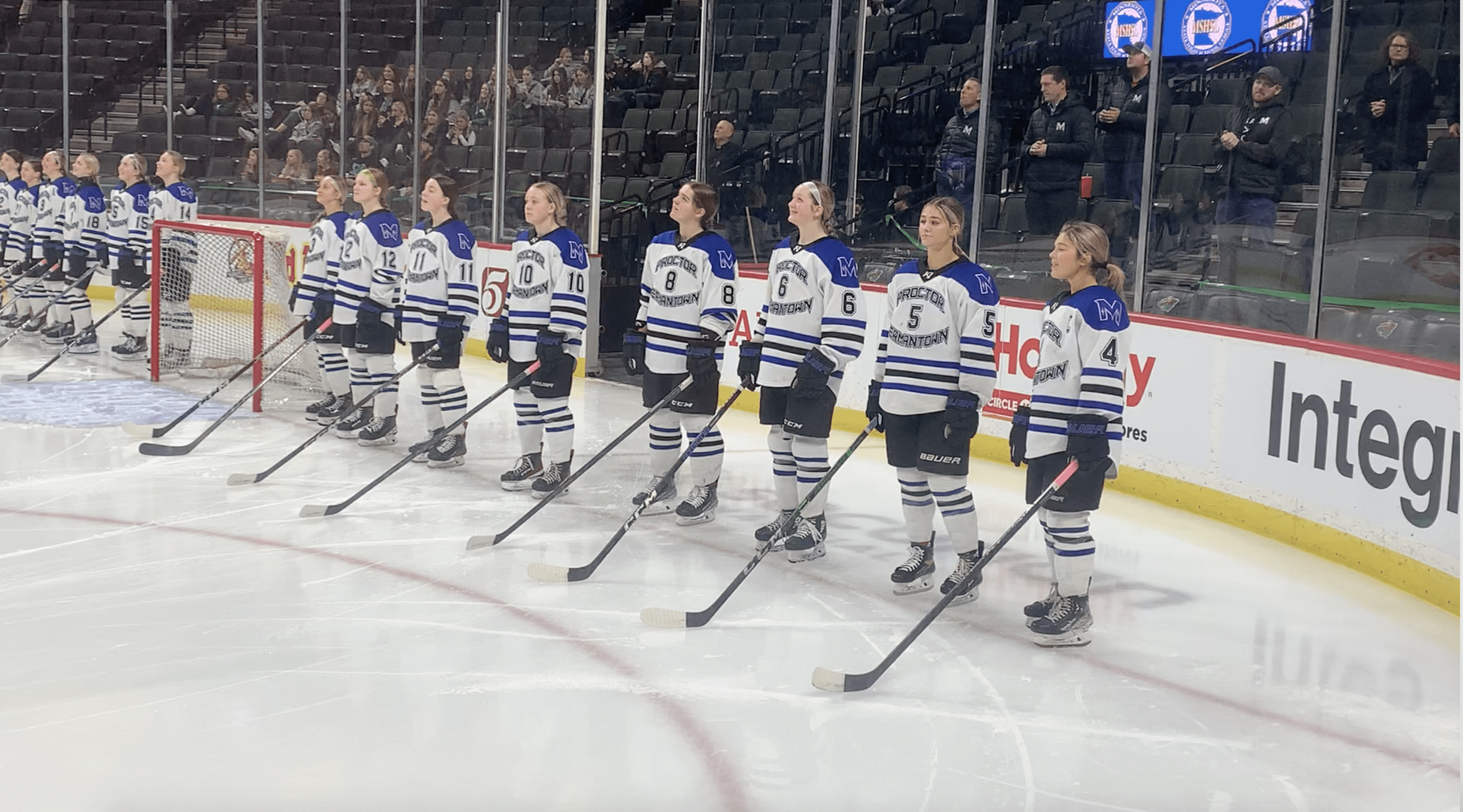 Proctor/Hermantown Mirage at the 2023 State Class A semifinal game