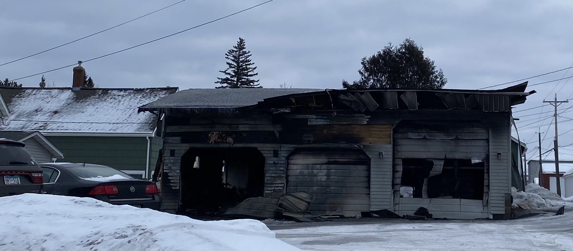 photo of home damaged by fire