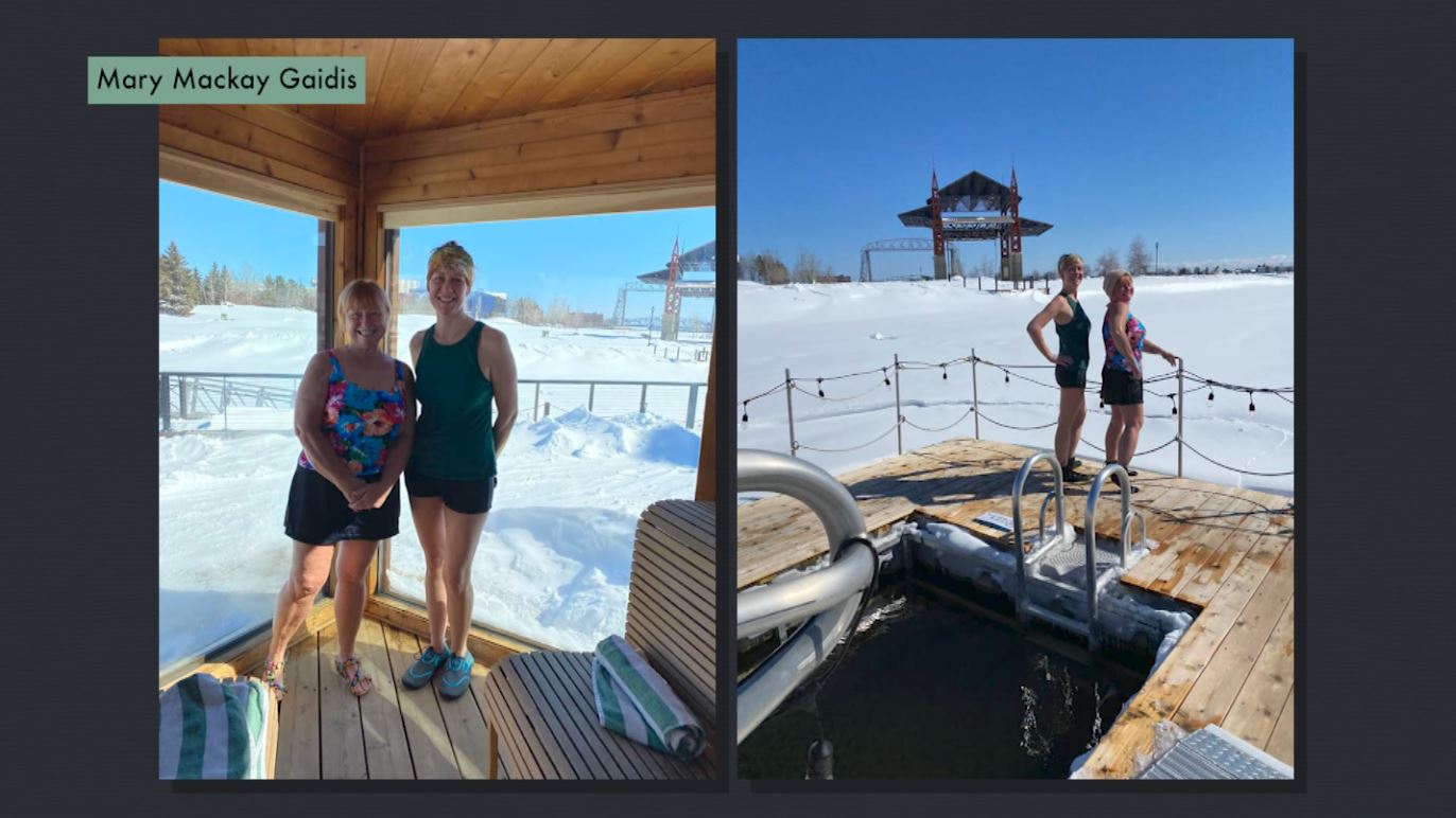 Mary Mackay Gaidis' sauna and cold plunge experience