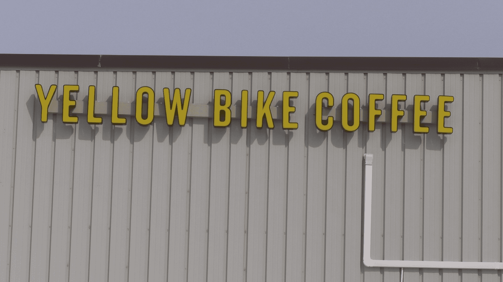 Yellow Bike Coffee sign