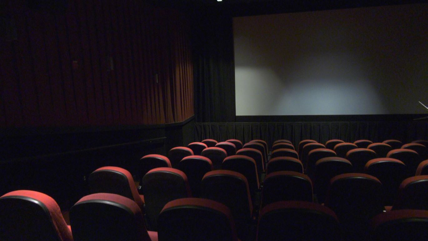 Seats in a Zeitgeist movie theater