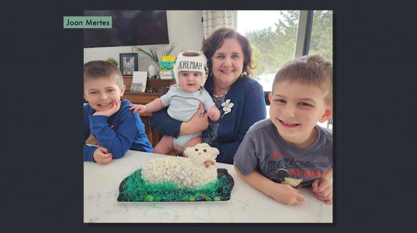 Joan Mertes' Easter lamb cake