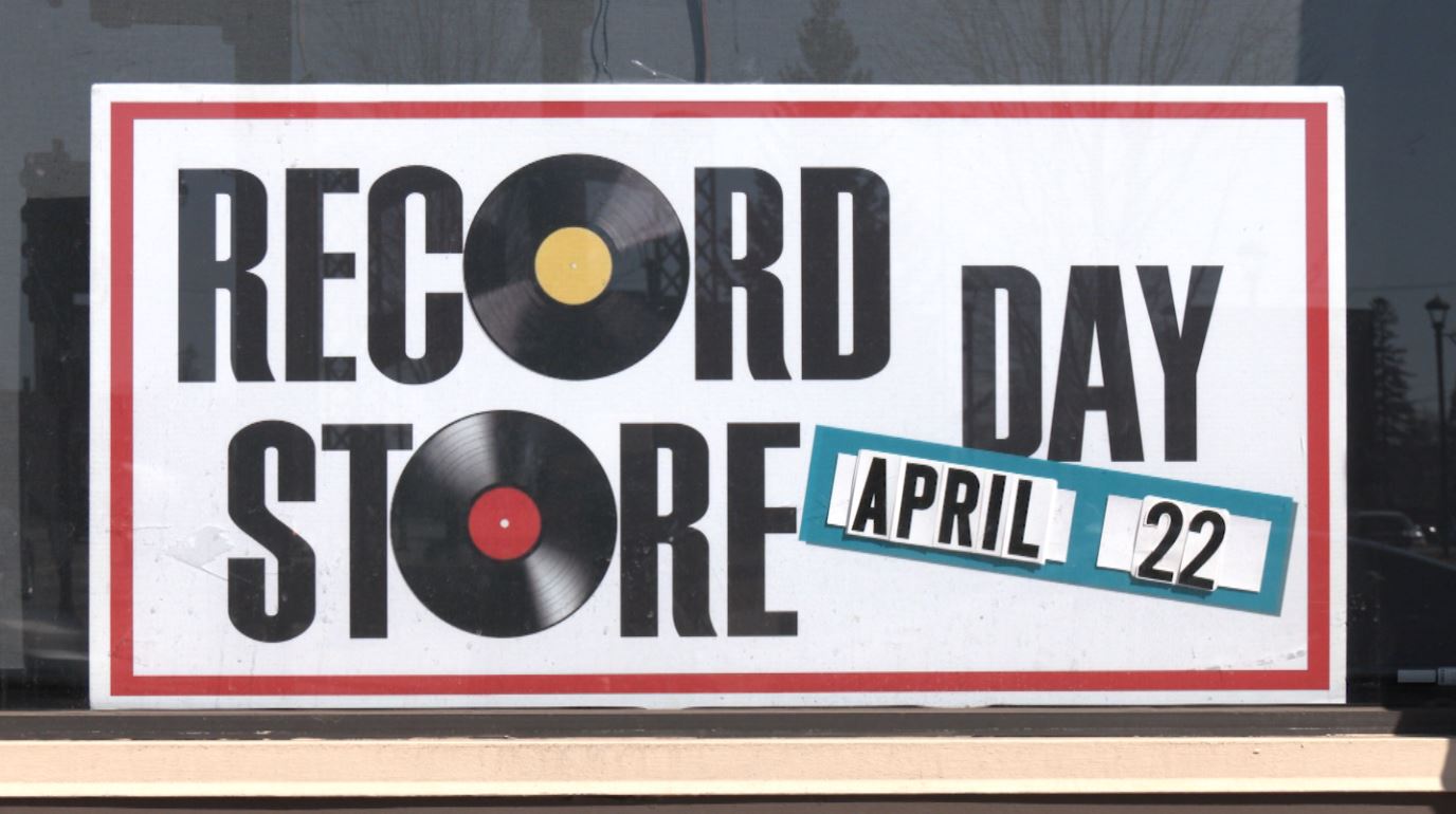 A sign for Record Store Day