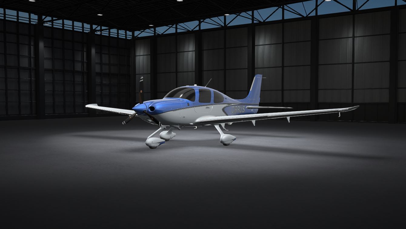 A plane in the Cirrus Aircraft Configurator