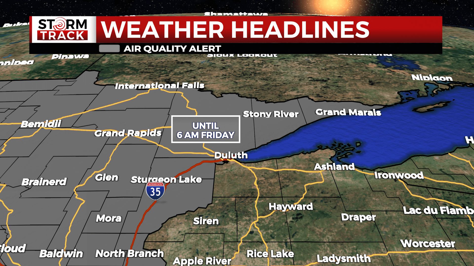 An Air Quality Alert is in effect in Minnesota until 6 am Friday