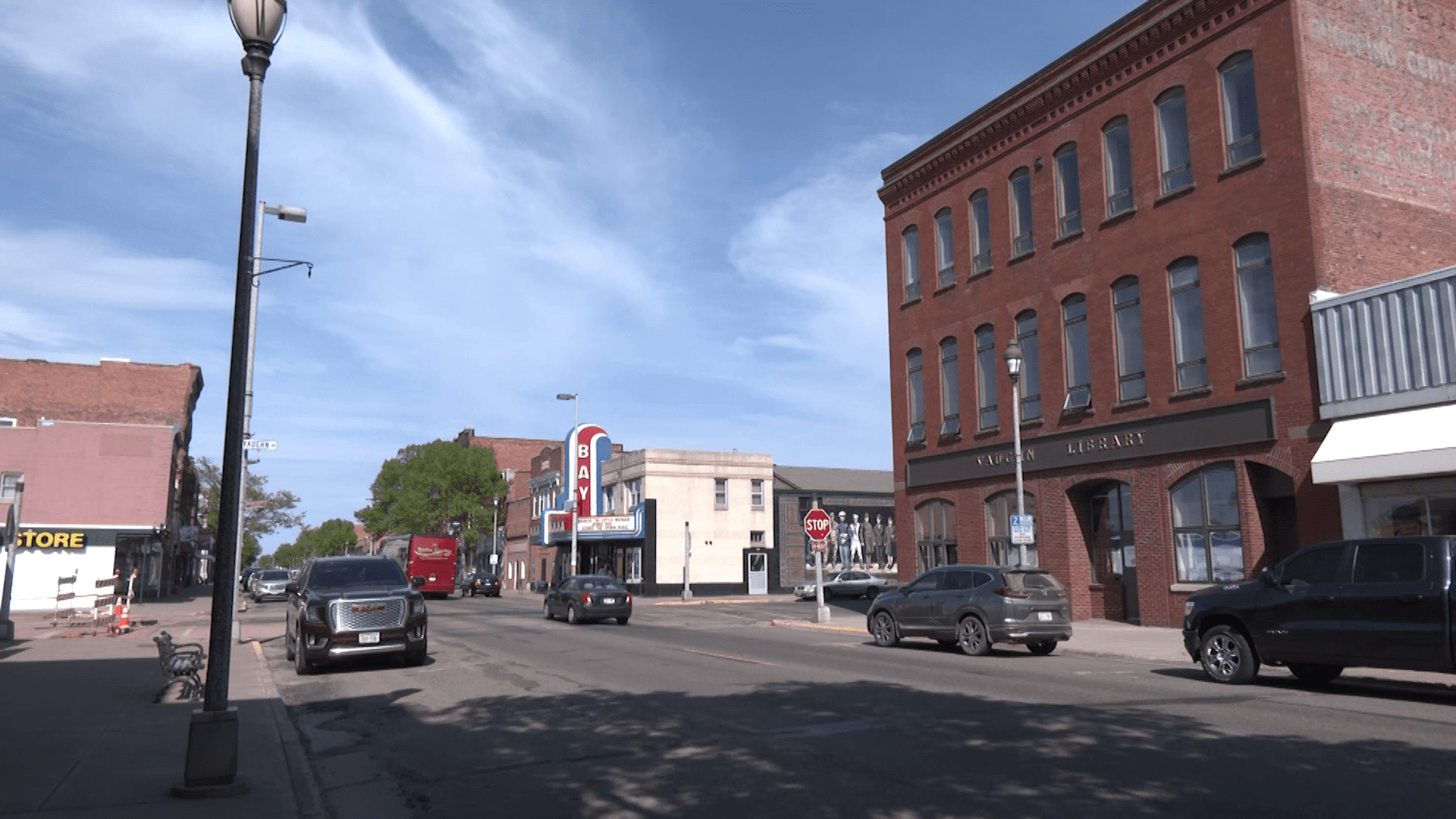 A picture of Main Street in Ashland, WI