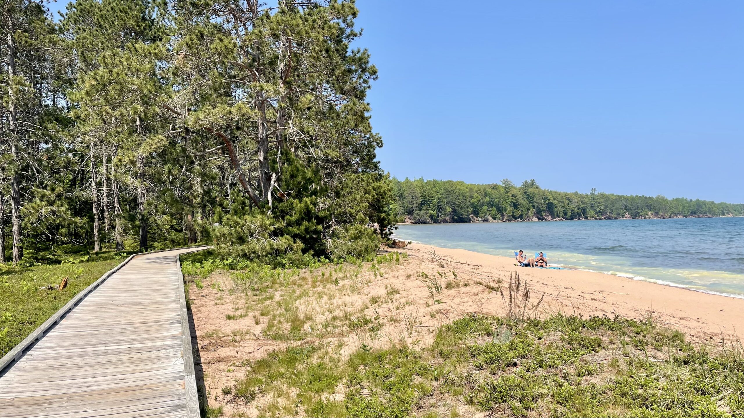 The beach at Big Bay Town Park on Madeline Island