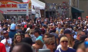 Crowds at the Minnesota State Fair