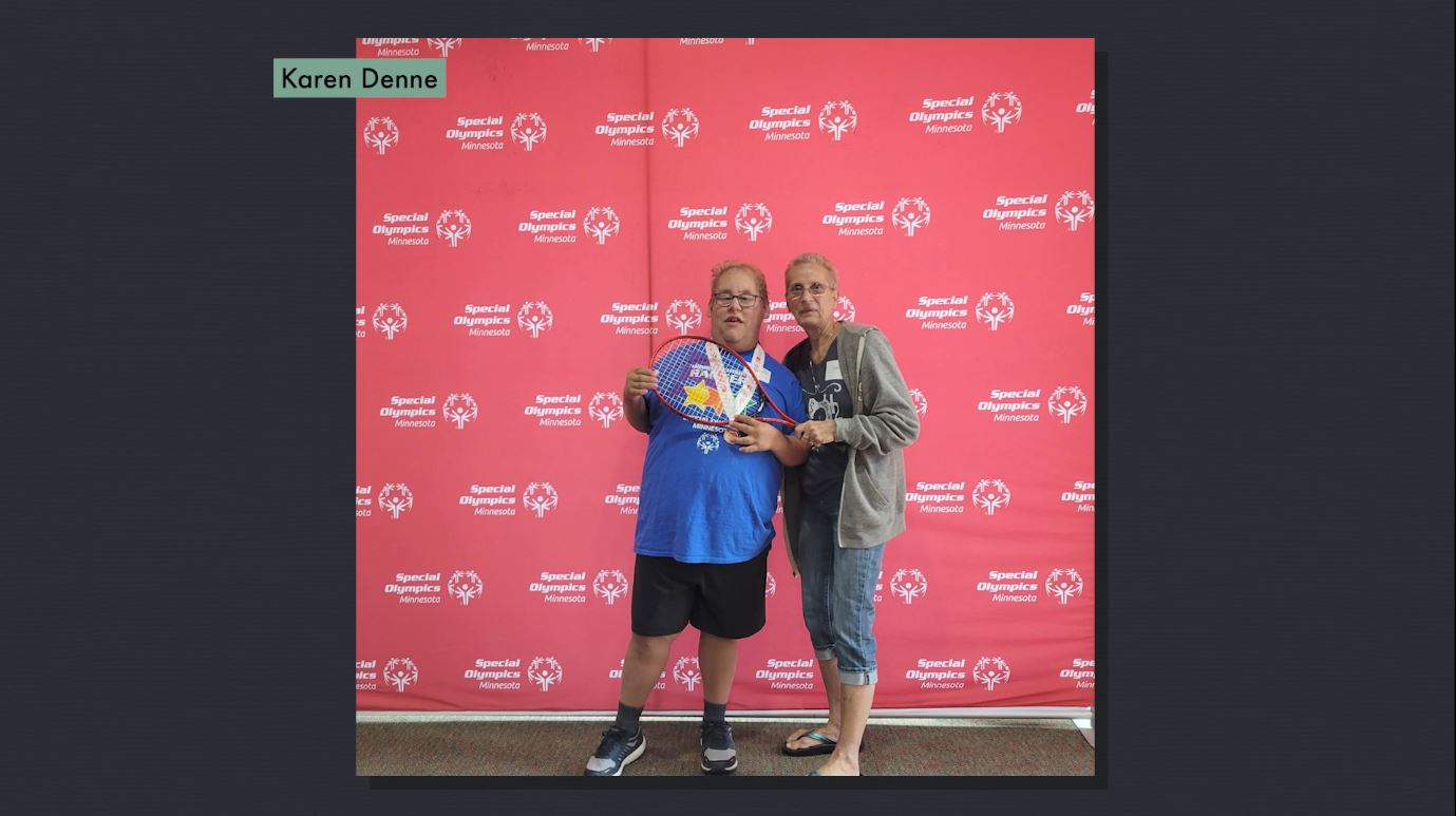 Bazel at the Special Olympics tennis games