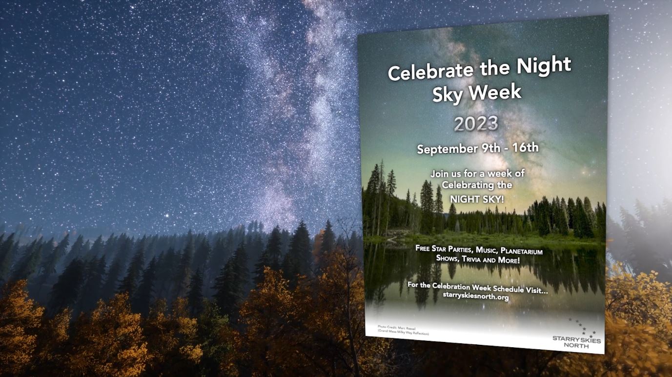 The poster for Celebrate the Night Sky Week 2023