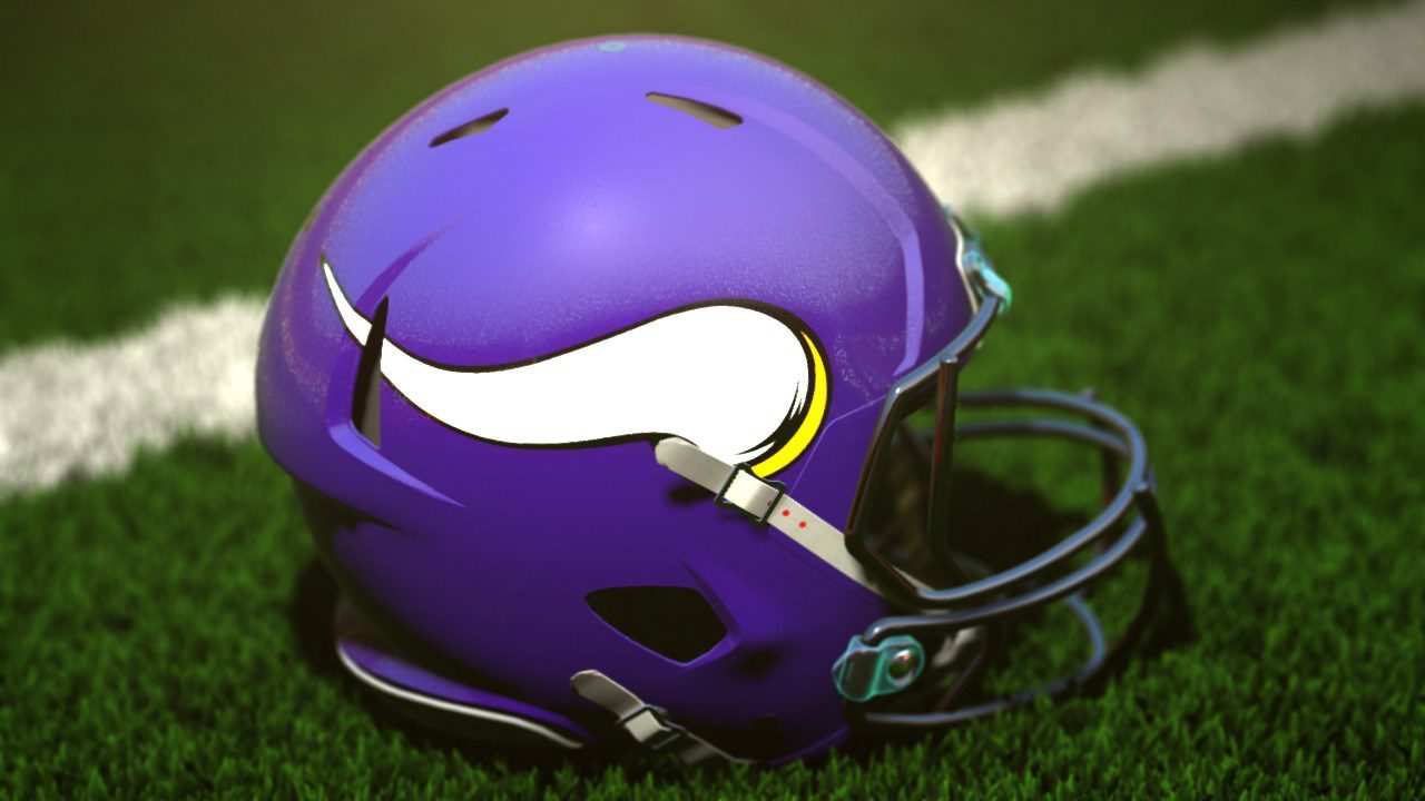 A Minnesota Vikings helmet