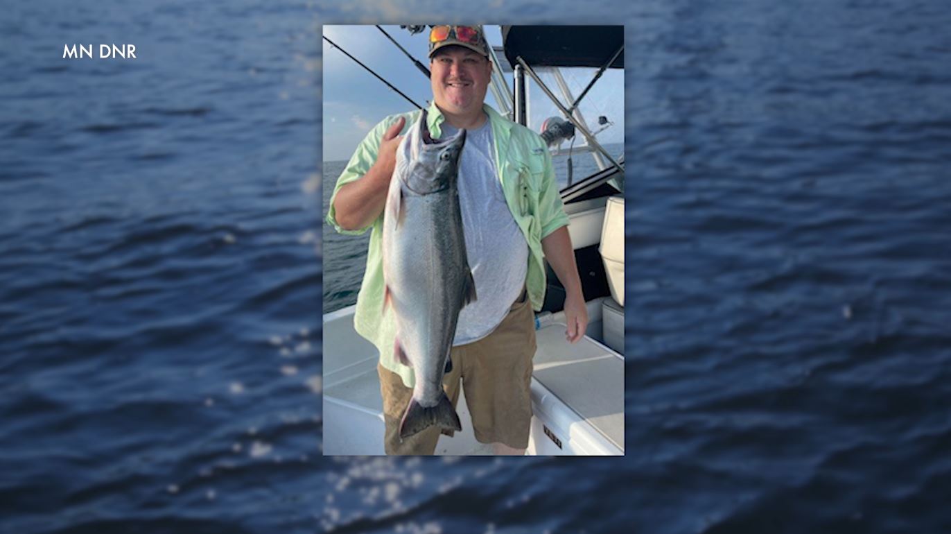 David Cichosz and his state record coho salmon