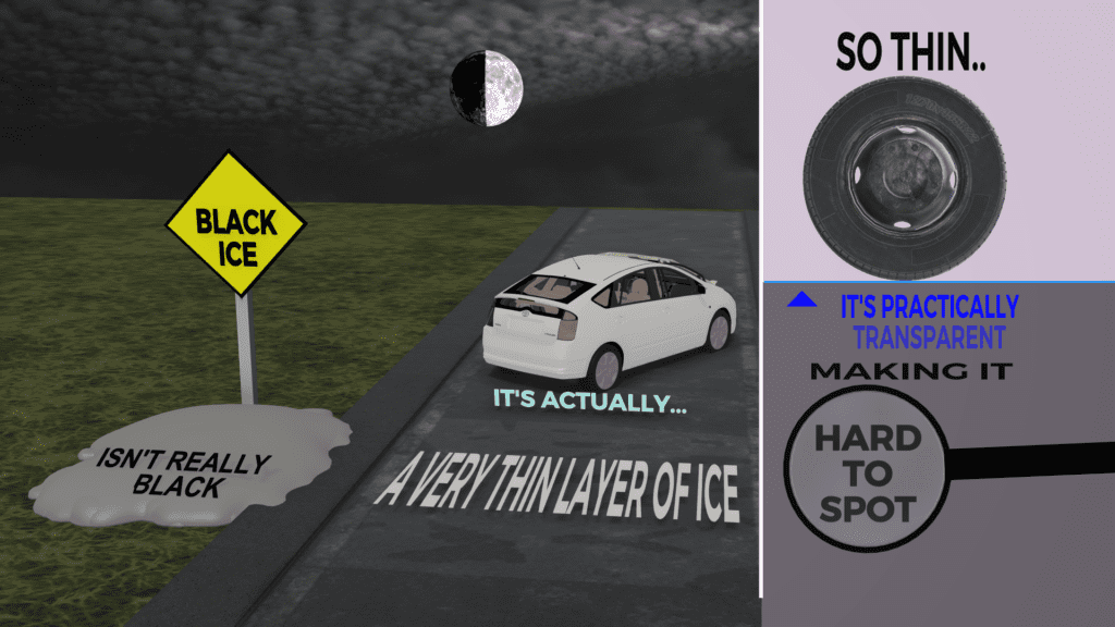 How to Locate and Drive On Black Ice 