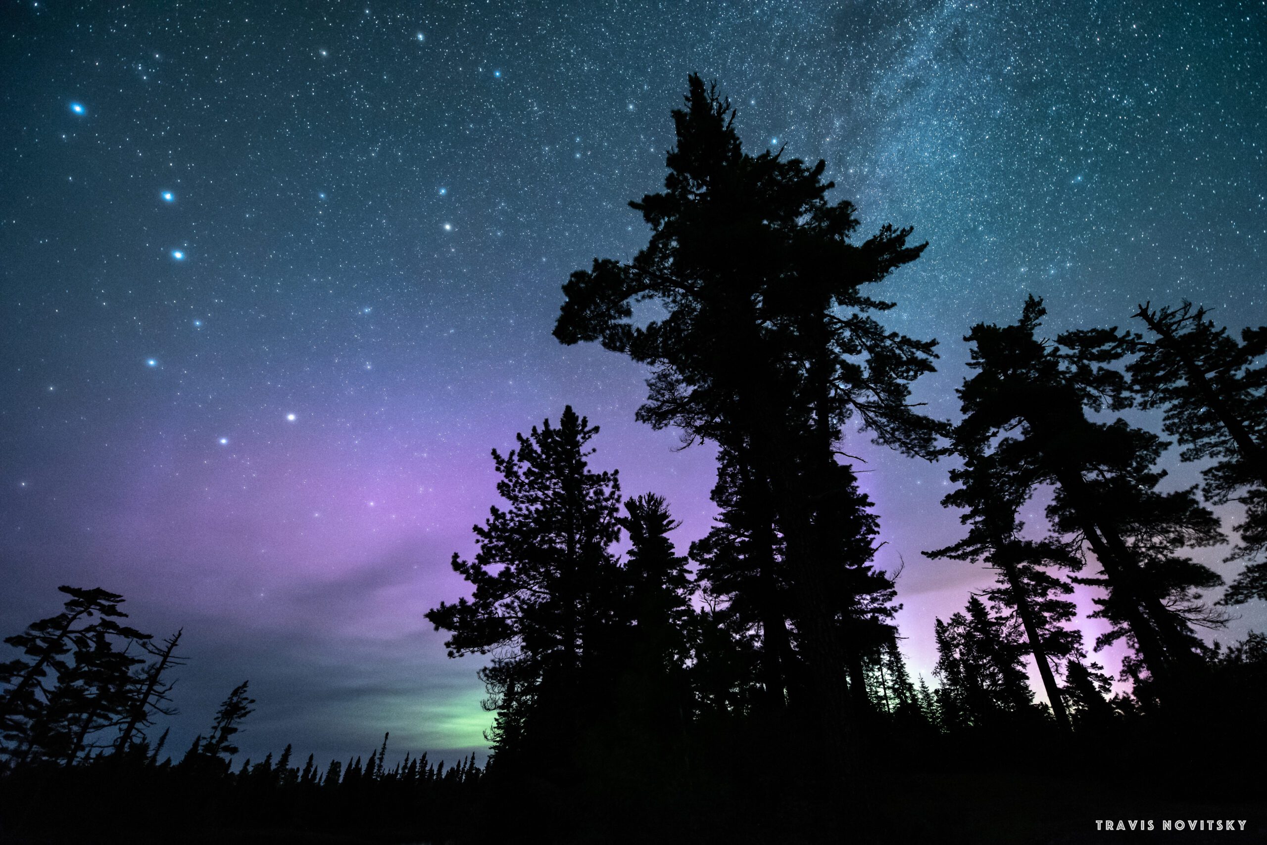An aurora captured by Travis Novitsky