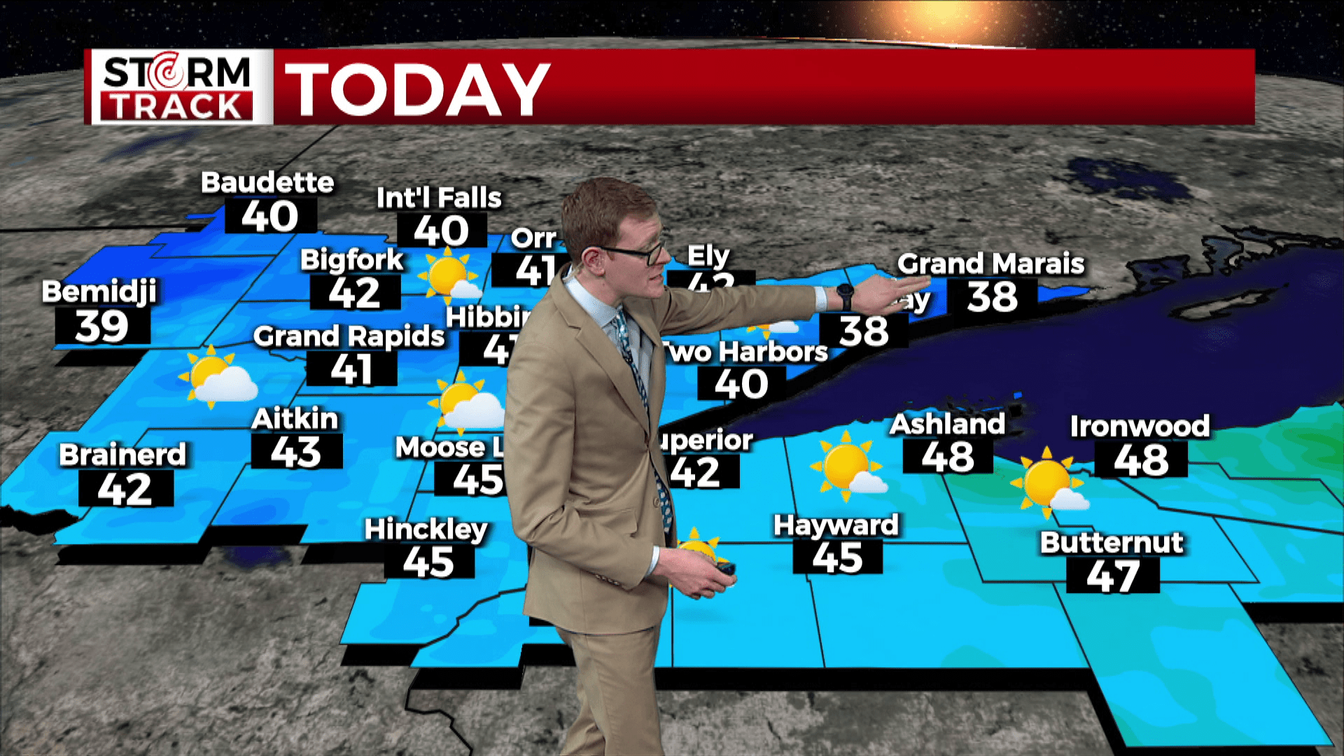 Brandon showing Tuesday's highs