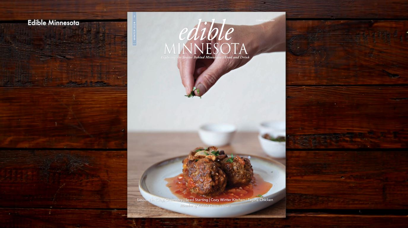 The fall 2023 cover of Edible Minnesota