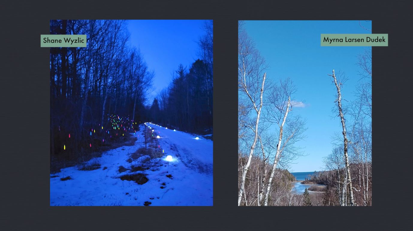 A night hike and blue skies at Gooseberry Falls State Park