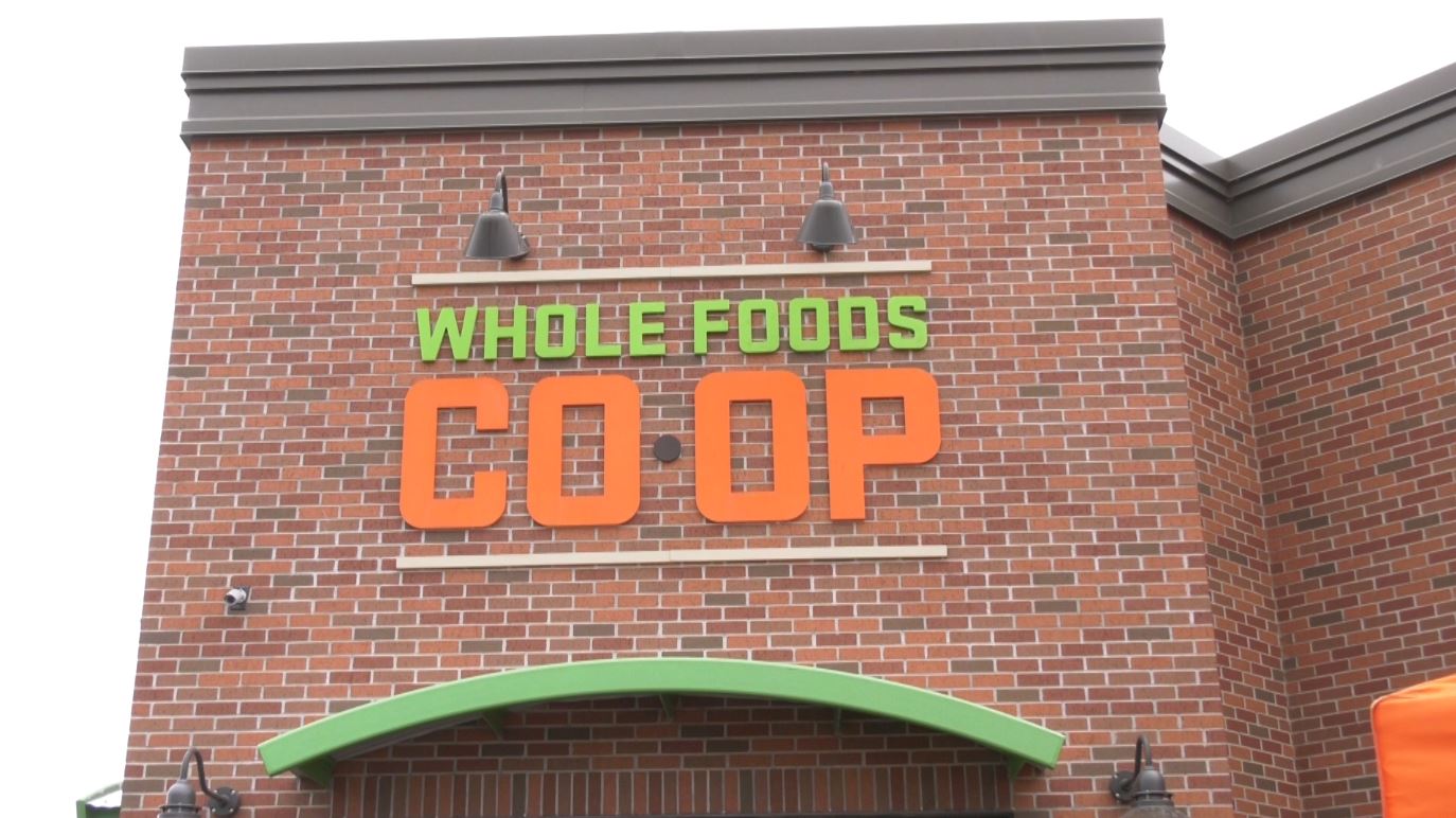 The exterior of a Whole Foods Co-op building