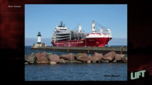 The saltie Ronnie arrives in the Port of Duluth-Superior