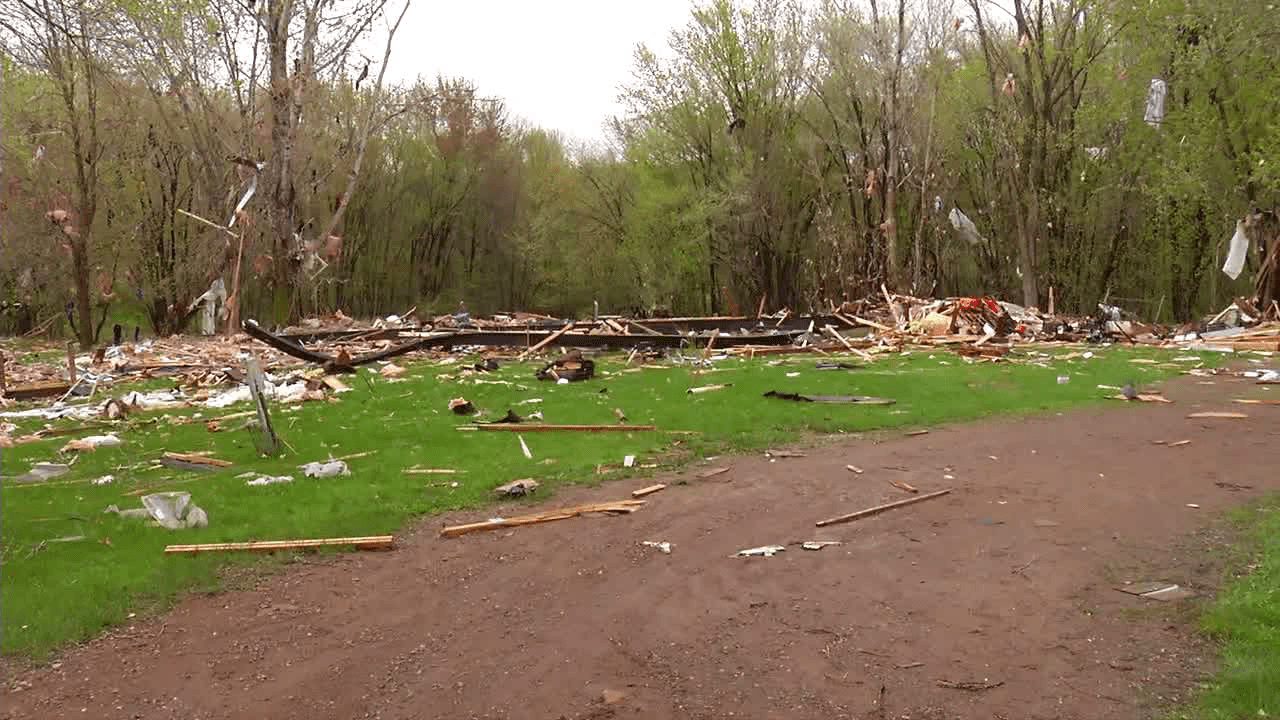 Two people died in an early morning house explosion in Princeton, Minnesota. (KSTP)